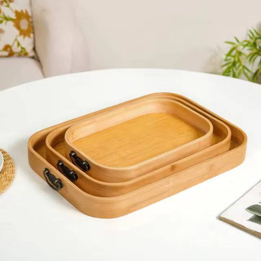 Multi-functional Bamboo Food serving Trays and Households use/Decor