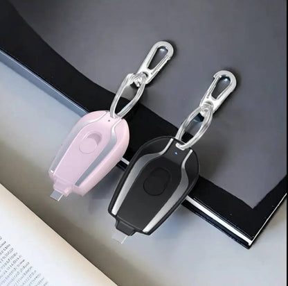Key chain emergency charger power bank
available  in iphone and type C options