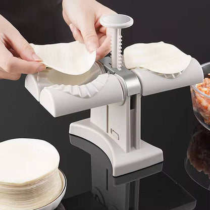 Fully Automatic Double Head Press Dumplings Machine.