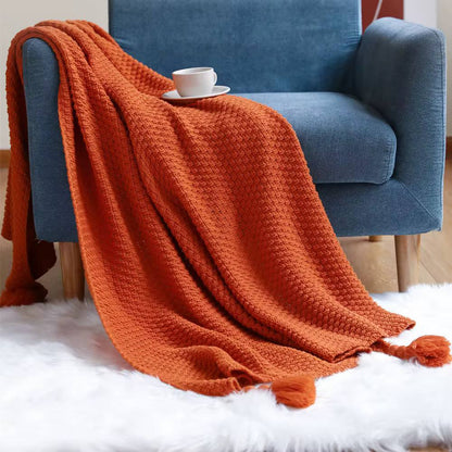 High Quality Knitted Throw Blanket