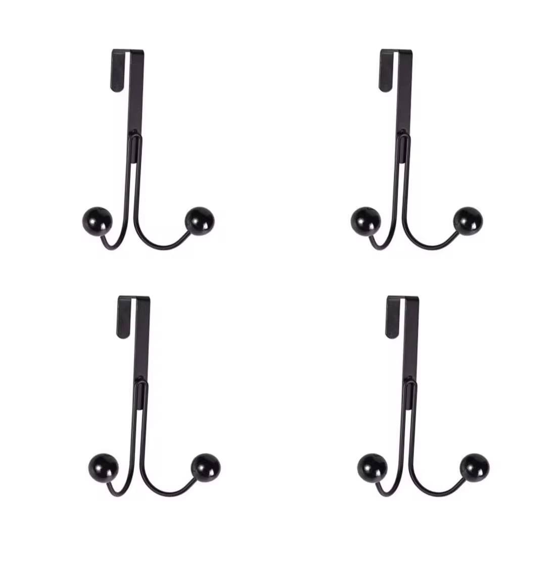 Over The Door Double Hanger Hooks Free Punching For Hanging Hats Bags