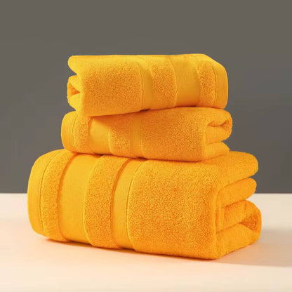 Combed Cotton Bath Towel Sets 3pcs