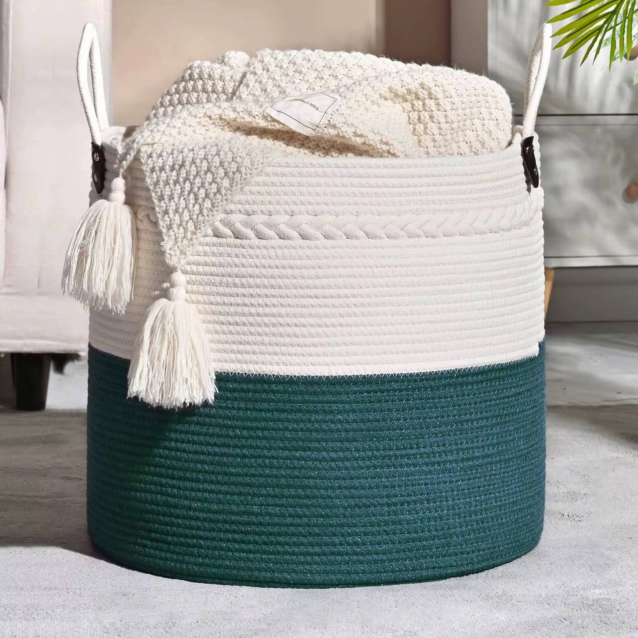 Cotton Rope Basket.