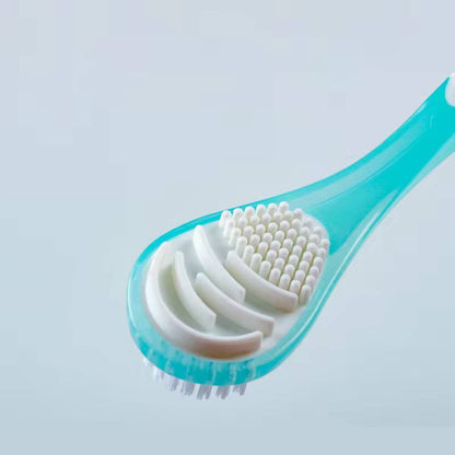Double sided Silicone  Tongue cleaner