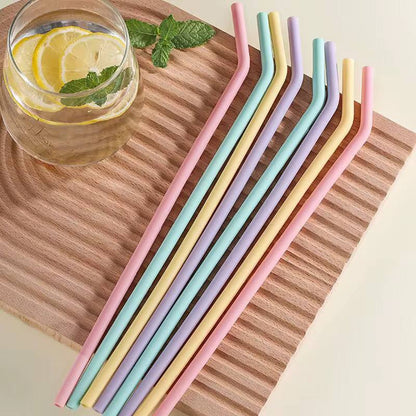 Reusable silicone straws 29cm long enough