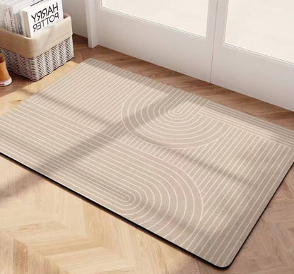 Geometric pattern door/bath mat