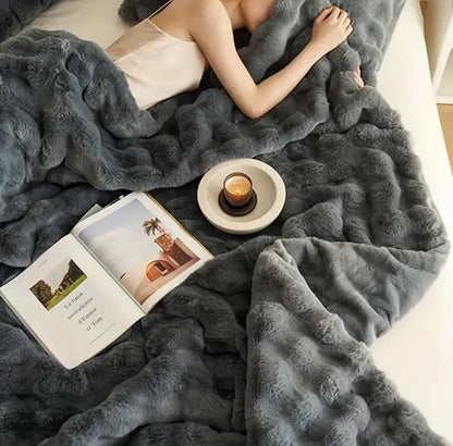 Premium quality Soft Bubble Winter Throw Blanket 180*200cm (6*6)