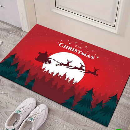 Merry Christmas Doormat 
Decorative Xmas Holiday Front Door Mat 
Size: 50x80cm