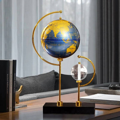 LANDSCAPE BRASS ROUND CIRCLE METAL WALL CLOCK