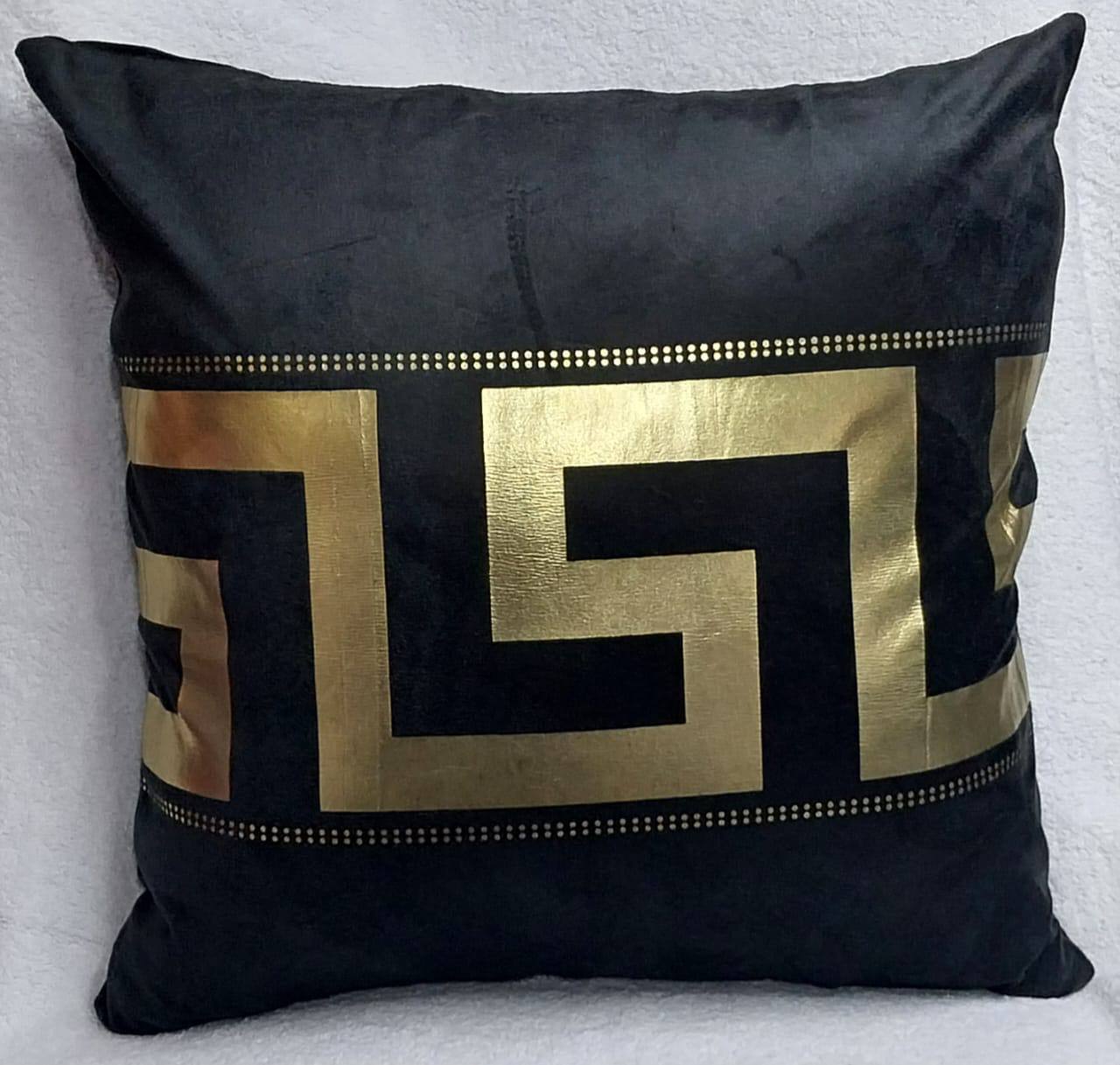 Gold printed Throw pillow covers