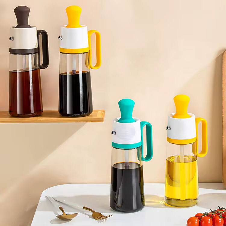 Transparent Glass Multifunctional Oil Dispenser