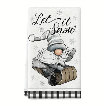 Christmas themed kitchen towels 3pcs