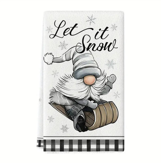 Christmas themed kitchen towels 3pcs