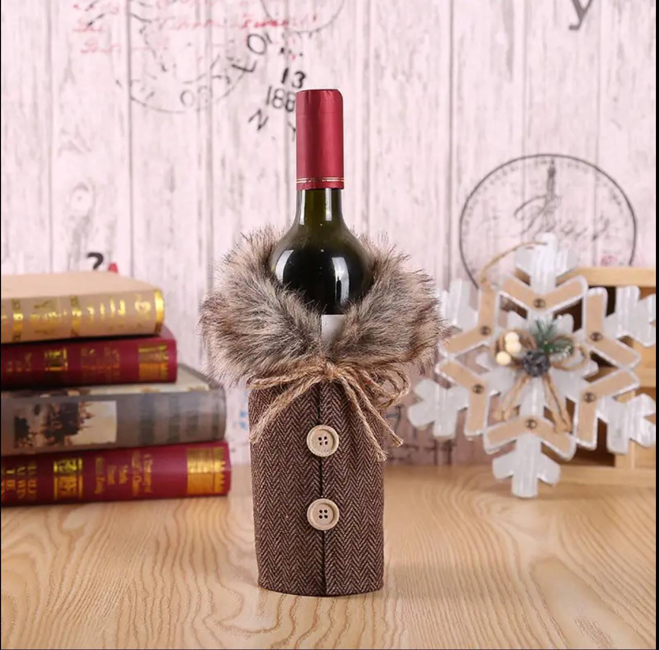 CHRISTMAS WINE BOTTLE COVER