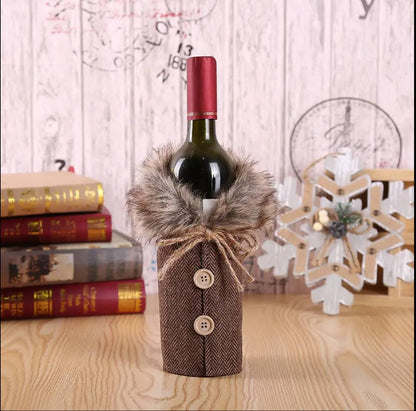 CHRISTMAS WINE BOTTLE COVER