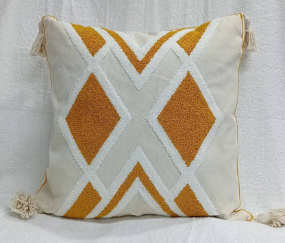 Boho  vintage tufted throw pillow covers