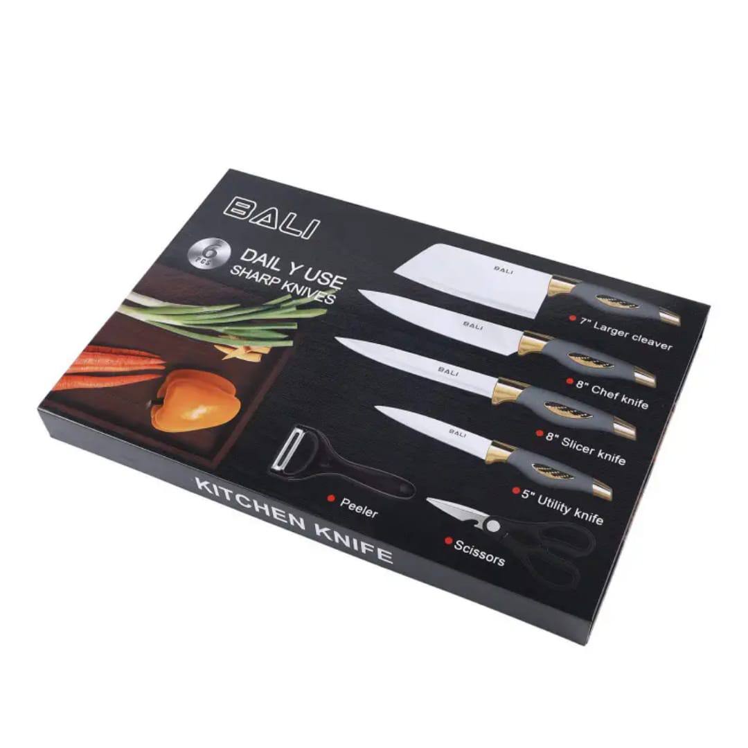 6pcs BALI knife set