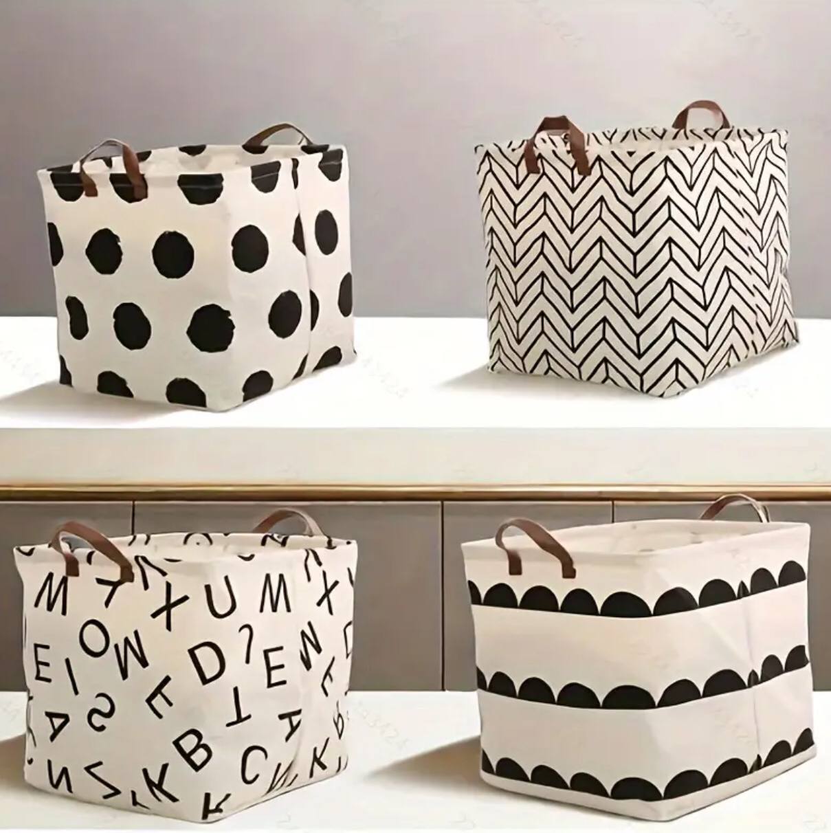 Laundry Basket Cotton and Linen