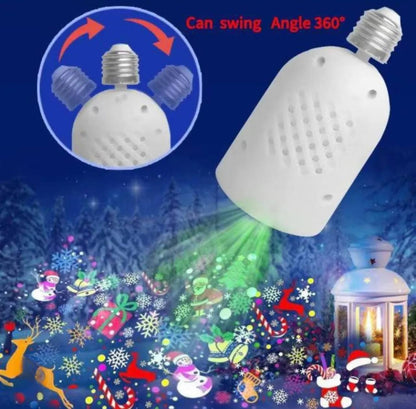 Rotating Colors LED Lamp Spotlight Bulb, Warm White Base Seven-Color Rotating Bulb