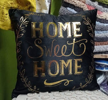 Gold printed Throw pillow covers