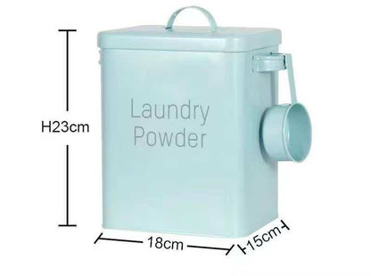 Alloy laundry powder tin
Comes with a scoop