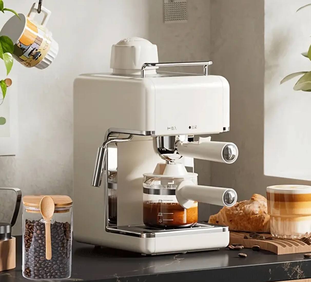 Glass  jar with Bamboo lid & spoon