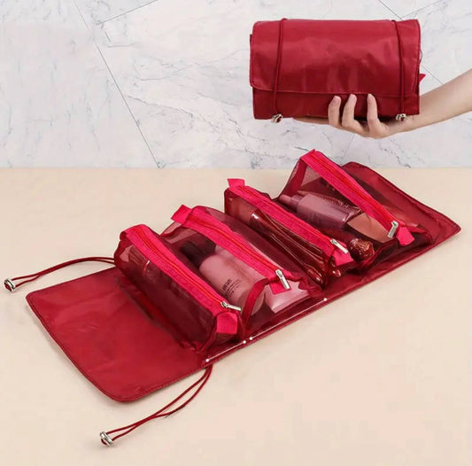 Foldable cosmetic organizer