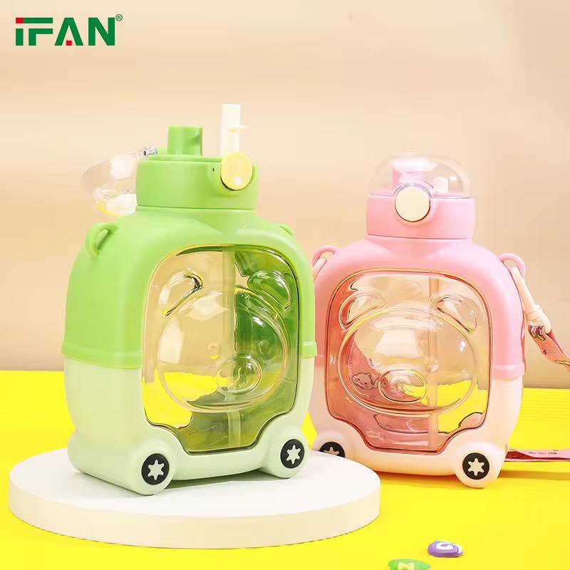 Cartoon themed plastic water bottles