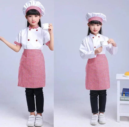 3pcs Children Professional Chef costume
