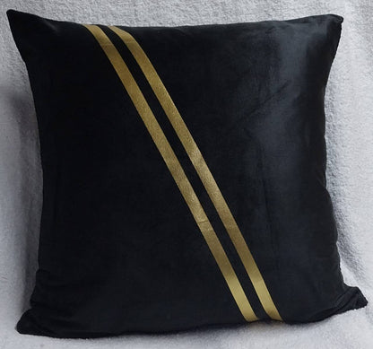 Gold printed cushion covers