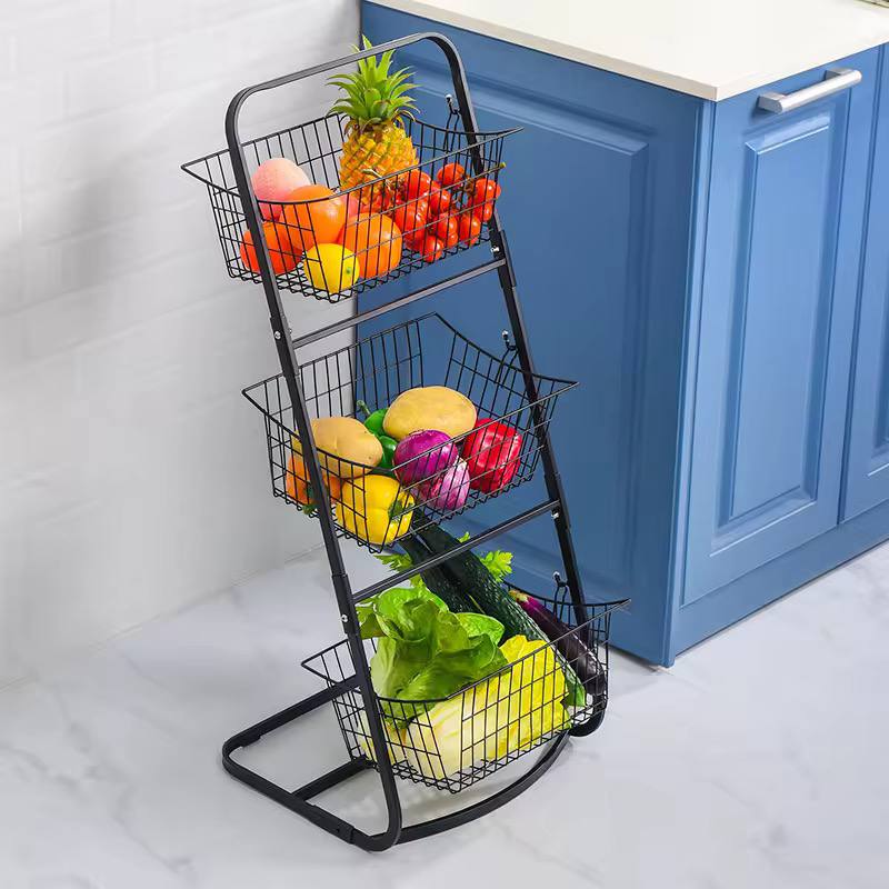 Mettallic 3 tier fruit grocery/fruits organisation