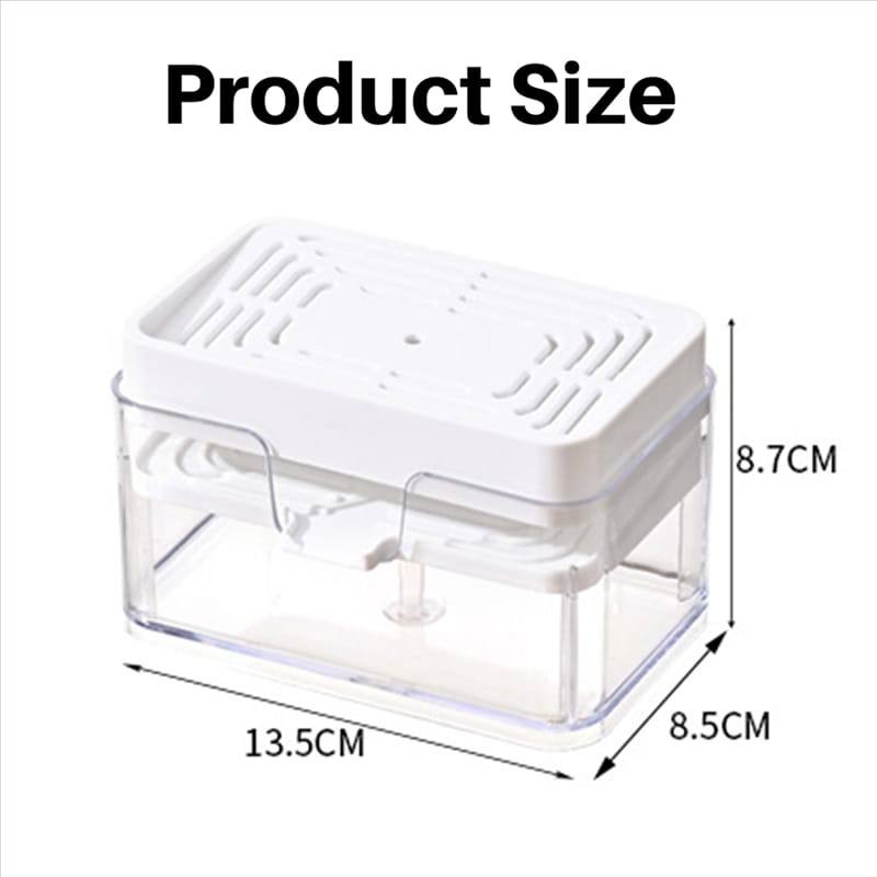2‑in‑1 Soap Dispenser + Sponge Holder