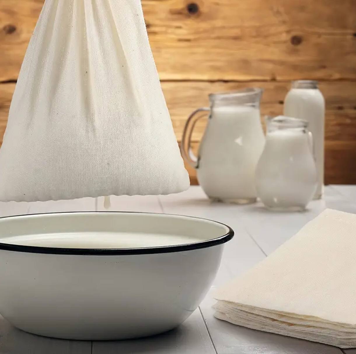 Cheese drawstring bags