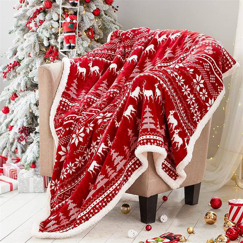 Christmas Fleece Throw Blanket