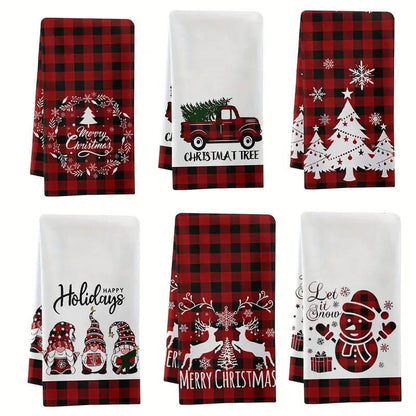 Christmas themed kitchen towels 3pc