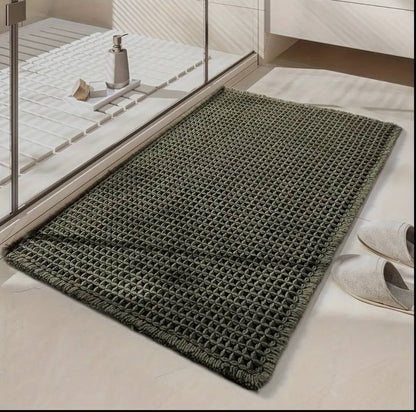Minimalist Waffle Bathroom Door Mat