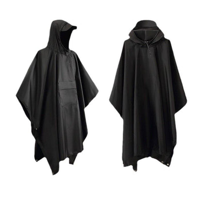 High quality unisex adult rain poncho with cap