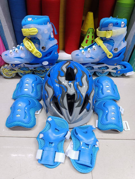 Full set Pu wheeled skates