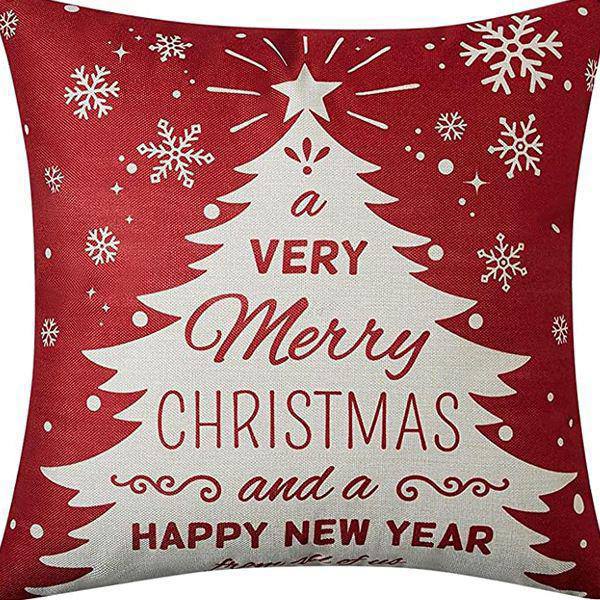 Christmas Pillow Covers (No Filler) for Christmas Decoration Throw Pillow Covers