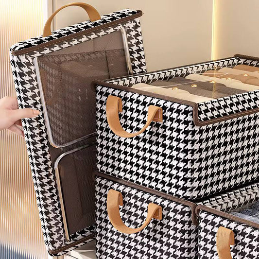 Wardrobe Foldable dotted  Closet Organizer with a Cover