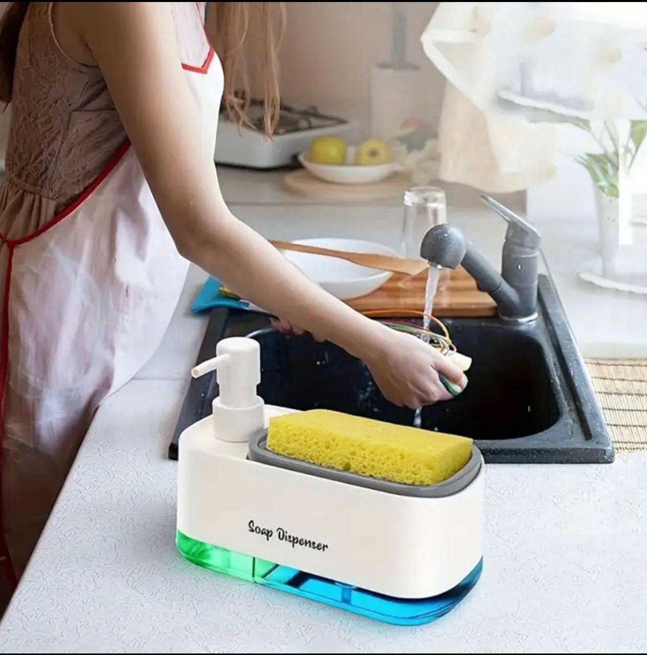 Hand and Dish liquid Soap Dispenser Set for Kitchen