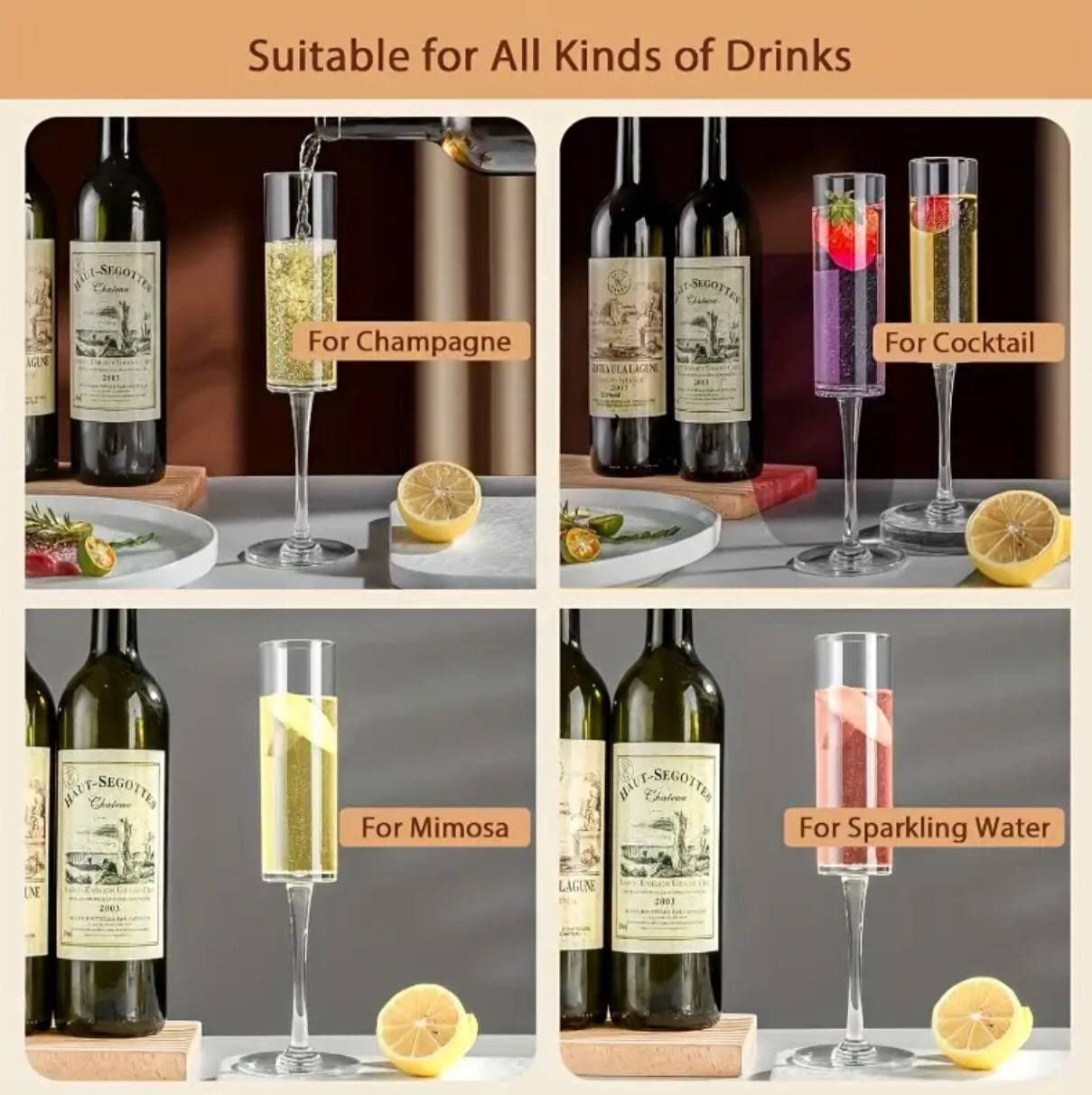 Champagne Flutes
A pair.