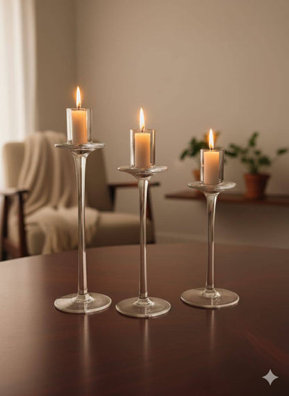 3pc candle holders