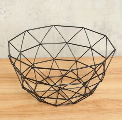 Geometric metallic storage holder