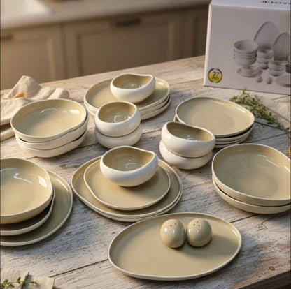 Elegant  European Double Glaze Porcelain Dinner set
