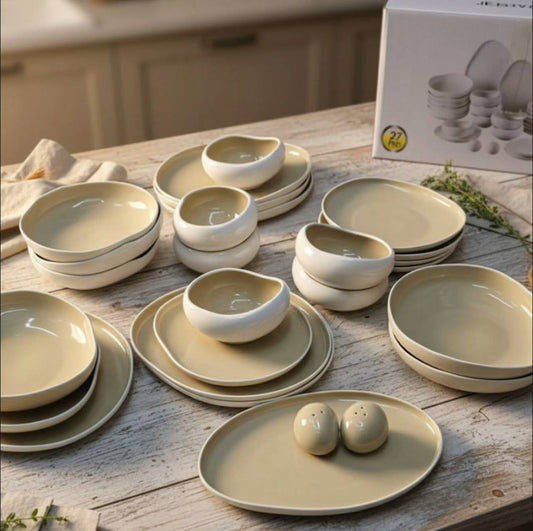 Elegant  European Double Glaze Porcelain Dinner set