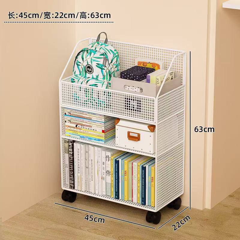 Multipurpose bookshelf stand with wheels