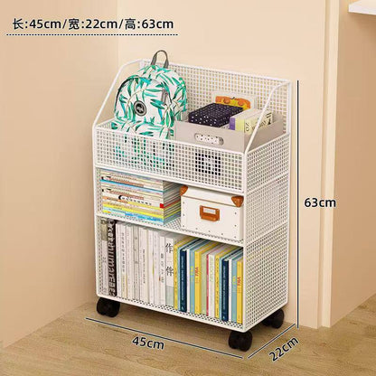 Multipurpose bookshelf stand with wheels