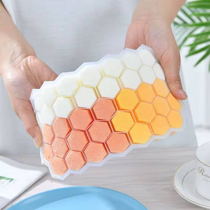 Reusable honeycomb silicone ice cube mould