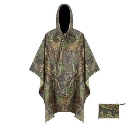 High quality unisex adult rain poncho with cap